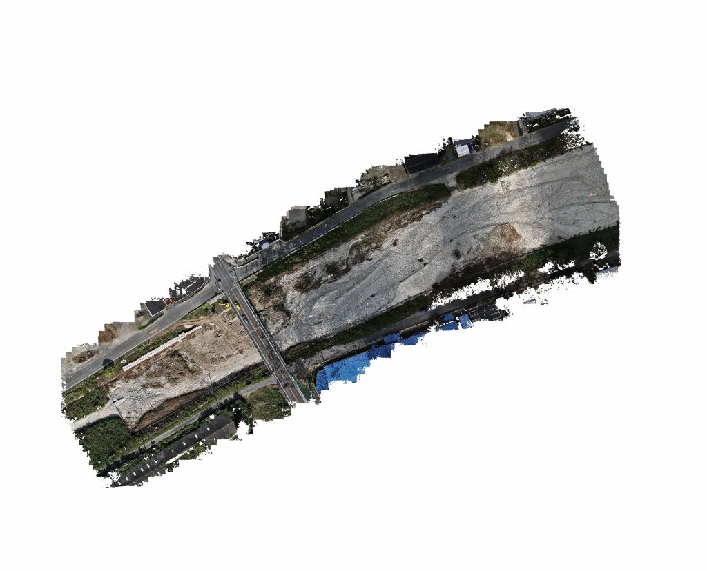地形測量による河川オルソ画像